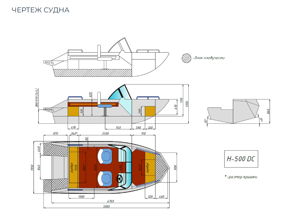 Алюминиевый катер Неман-500 DC Pro в Сергиевом Посаде