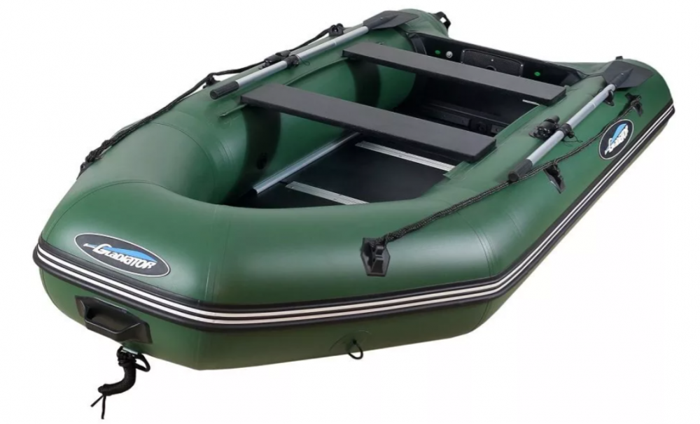 МОТОРНО-ГРЕБНАЯ ЛОДКА ПВХ GLADIATOR А 340 ТК С ФАНЕРНЫМ ПОЛОМ в Сергиевом Посаде