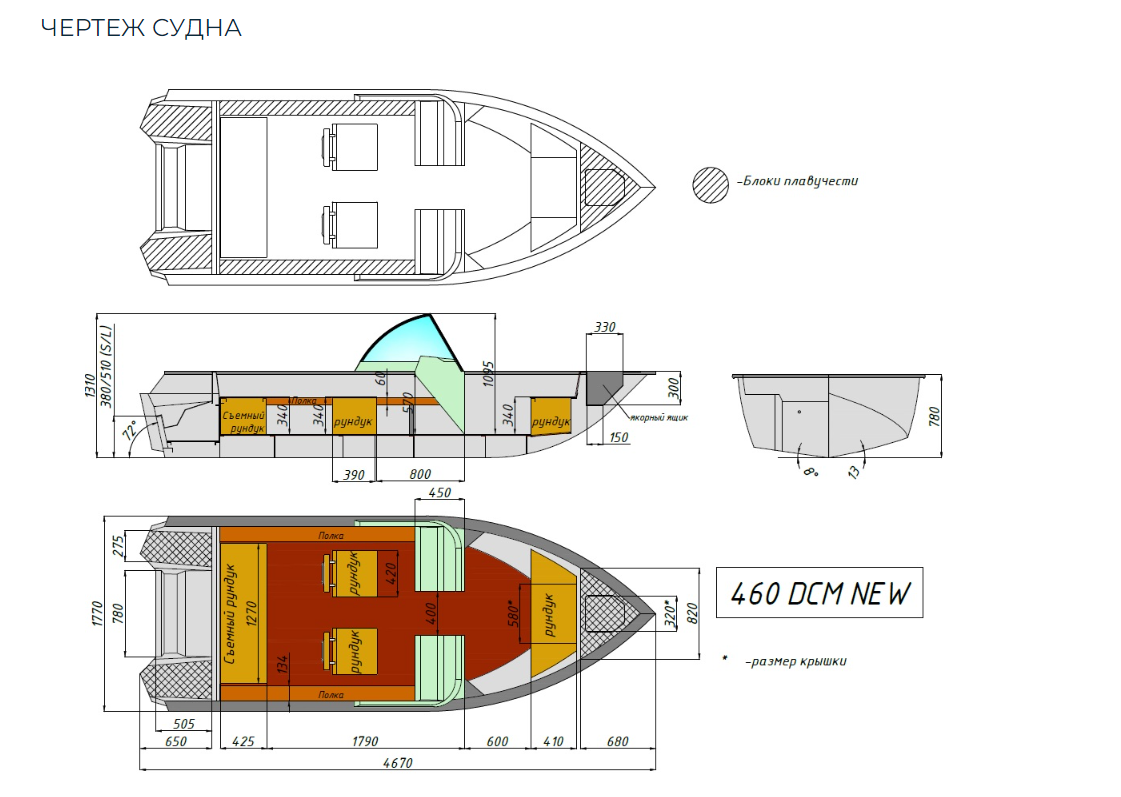 Алюминиевый катер Wyatboat-460 DCM NEW в Сергиевом Посаде