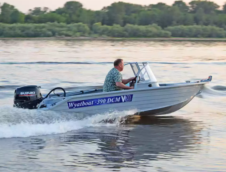 Алюминиевый катер Wyatboat-390 DCM в Сергиевом Посаде Алюминиевый катер Wyatboat-390 DCM в Сергиевом Посаде