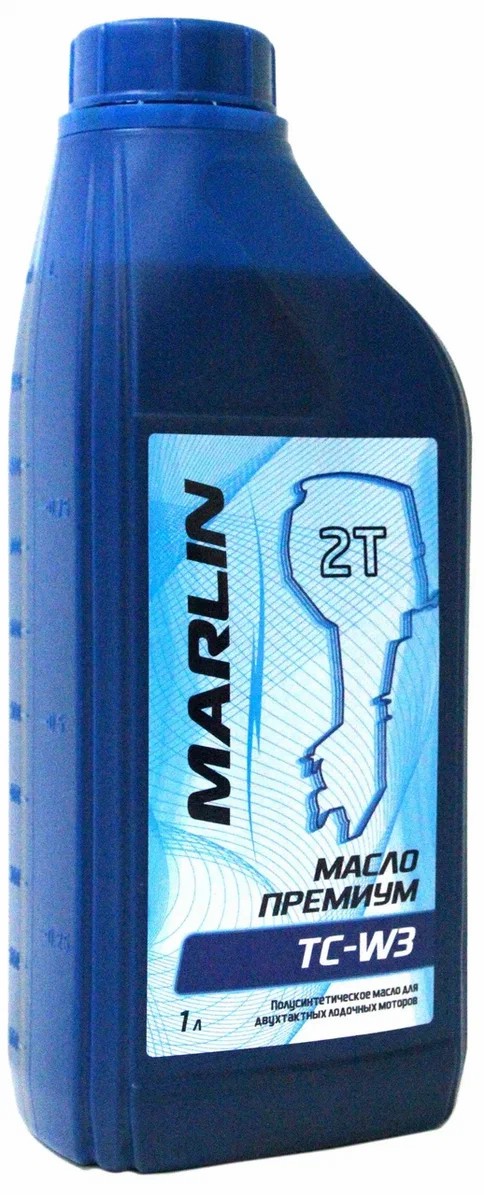 МАСЛО ПОЛУСИНТЕТИЧЕСКОЕ MARLIN ПРЕМИУМ 2Т, TC-W3, 1 ЛИТР в Сергиевом Посаде