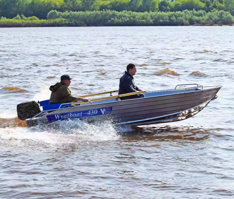 Алюминиевая лодка Wyatboat-430М в Сергиевом Посаде Алюминиевая лодка Wyatboat-430М в Сергиевом Посаде