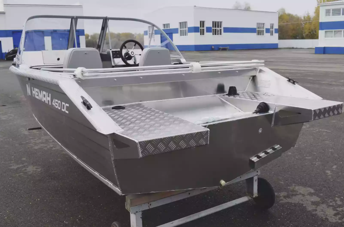 Алюминиевый катер Неман-450 DC NEW без покраски в Сергиевом Посаде