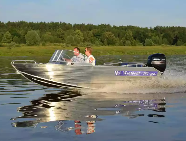 Алюминиевый катер Wyatboat-490 Pro водомет в Сергиевом Посаде