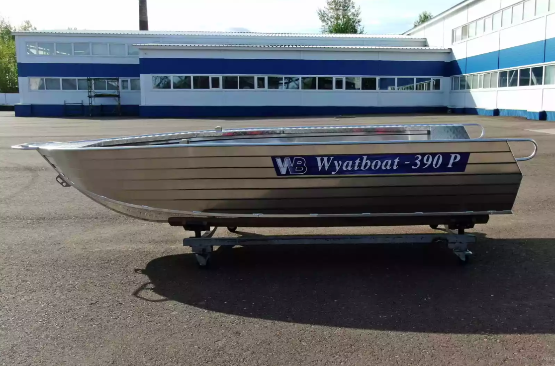 Алюминиевая лодка Wyatboat-390РМ увеличенный борт в Сергиевом Посаде