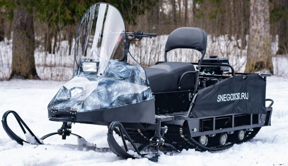 Миниснегоход Бурлак Егерь Экспедитор 15 л.с. , реверс, тормоз, капот белый в Сергиевом Посаде