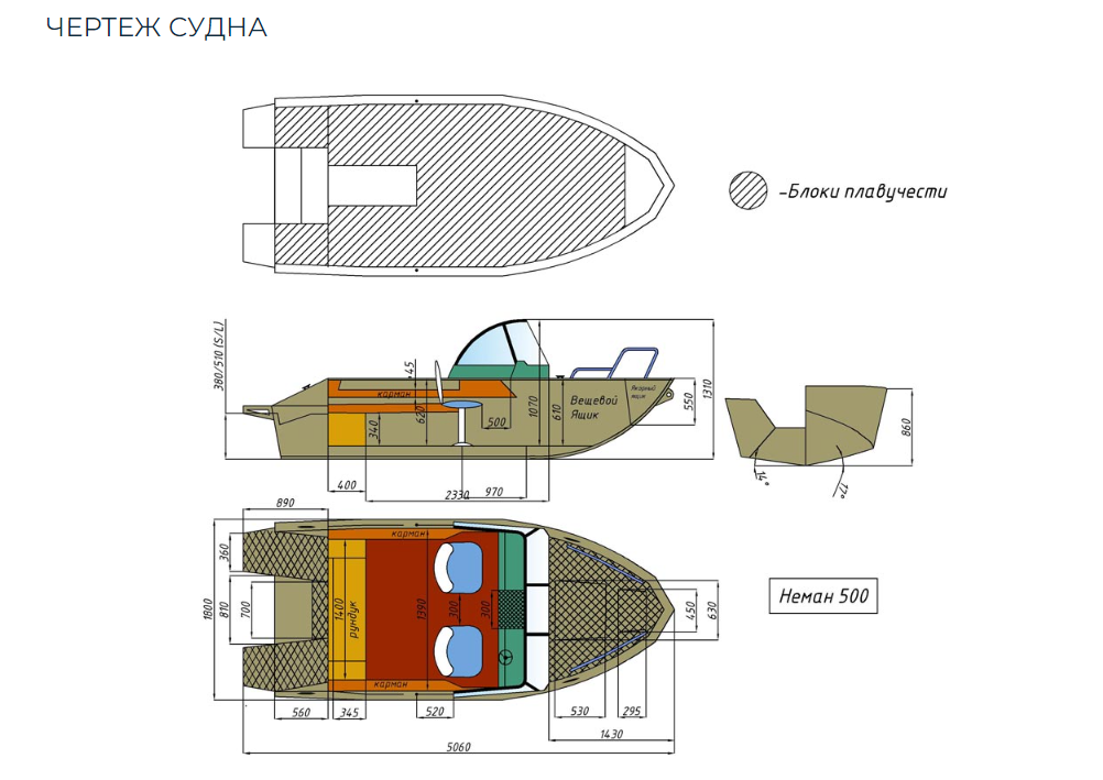 Алюминиевый катер Неман 500 в Сергиевом Посаде