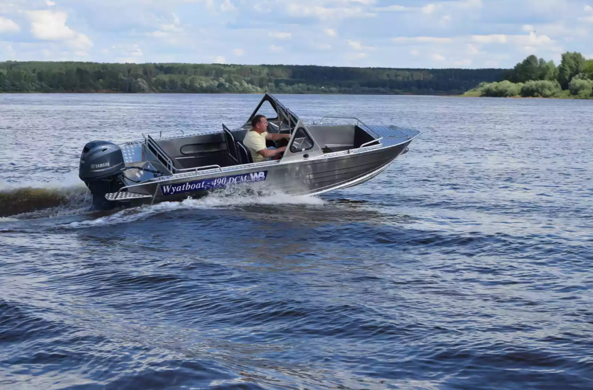 Алюминиевый катер Wyatboat-490 DCM Pro в Сергиевом Посаде