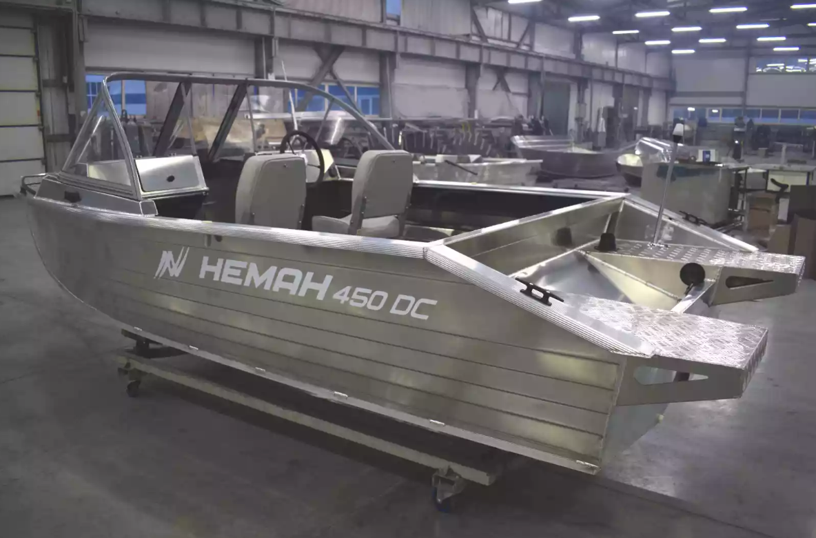 Алюминиевый катер Неман-450 DC NEW без покраски в Сергиевом Посаде