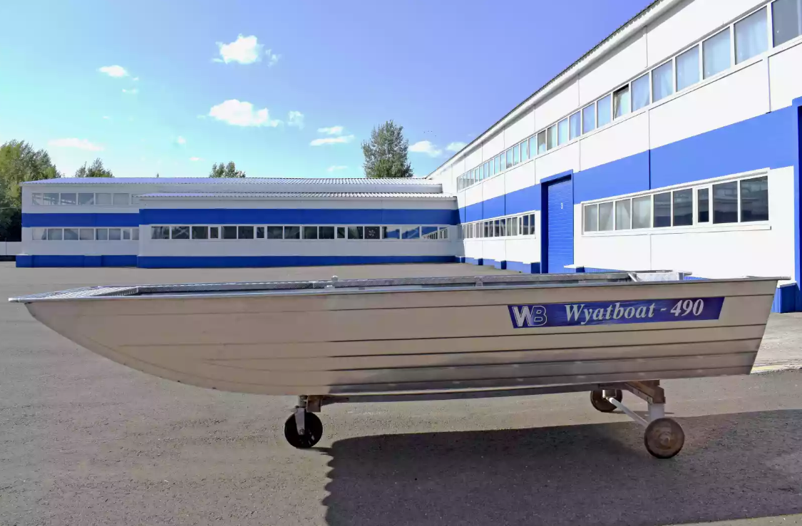 Алюминиевая лодка Wyatboat-490 Jonboat в Сергиевом Посаде