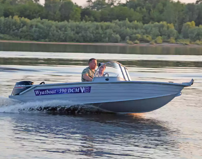 Алюминиевый катер Wyatboat-390 DCM в Сергиевом Посаде Алюминиевый катер Wyatboat-390 DCM в Сергиевом Посаде