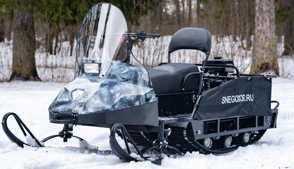 Миниснегоход Бурлак Егерь Экспедитор 15 л.с. , реверс, тормоз, капот белый в Сергиевом Посаде