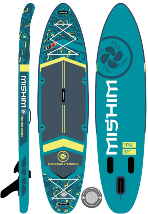SUP (САП) Доска MISHIMO PRO-MAX Light Teal 11’ (335см) в Сергиевом Посаде