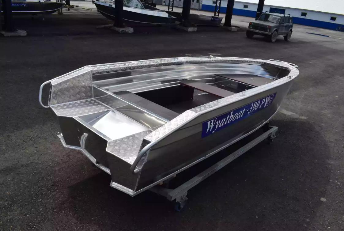 Алюминиевая лодка Wyatboat-390Р Увеличенный борт в Сергиевом Посаде