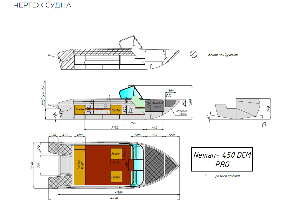Алюминиевый катер Neman-450 DCM PRO в Сергиевом Посаде