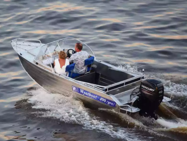 Алюминиевый катер Wyatboat-490 Pro водомет в Сергиевом Посаде