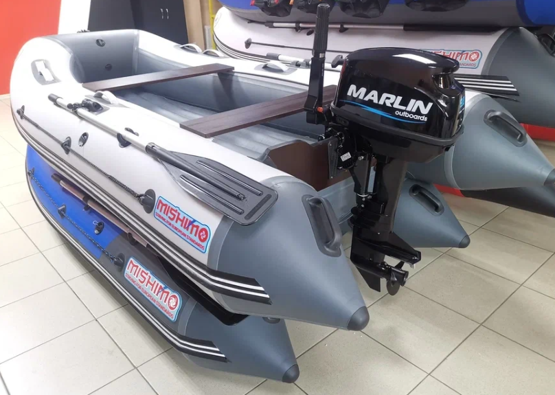 КОМПЛЕКТ ЛОДКА MISHIMO LITE 335 + МОТОР 9,8 Л.С. в Сергиевом Посаде