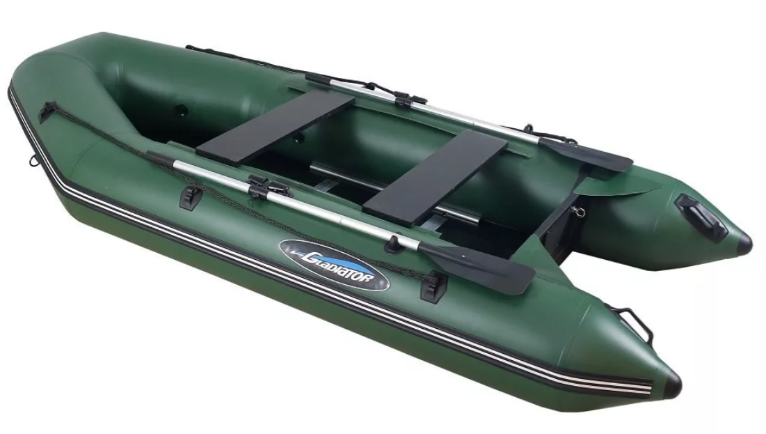 МОТОРНО-ГРЕБНАЯ ЛОДКА ПВХ GLADIATOR А 340 ТК С ФАНЕРНЫМ ПОЛОМ в Сергиевом Посаде