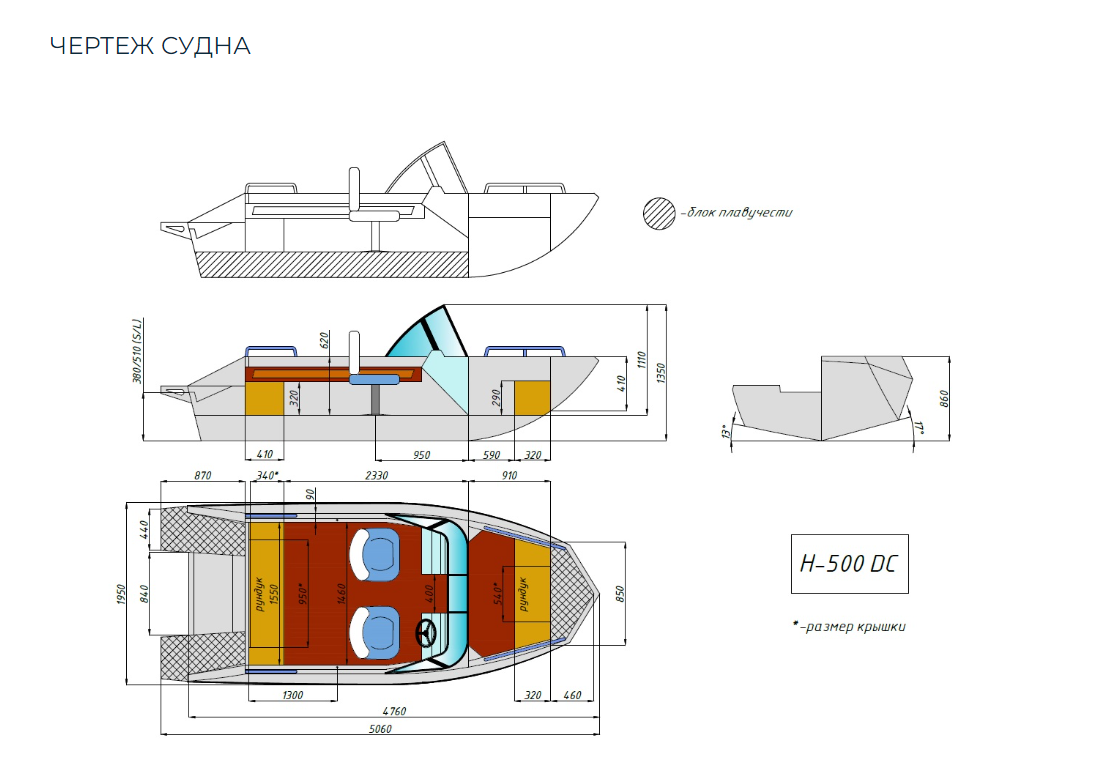 Алюминиевый катер Неман-500 DC в Сергиевом Посаде