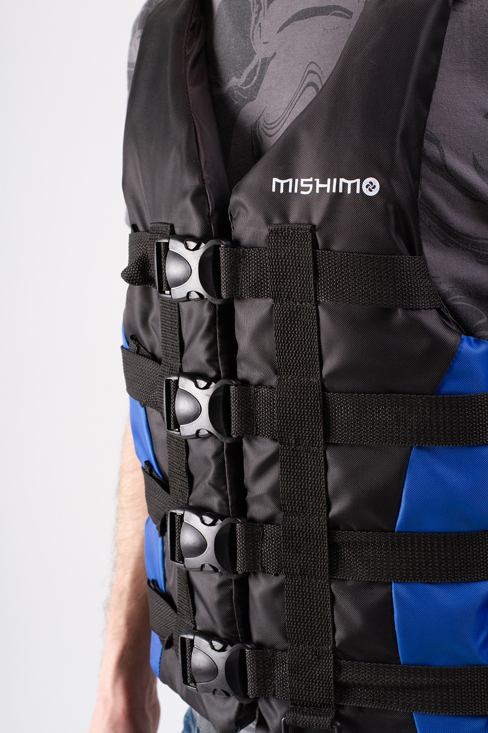 Жилет спасательный MISHIMO PRO Премиум качества Черно-синий в Сергиевом Посаде